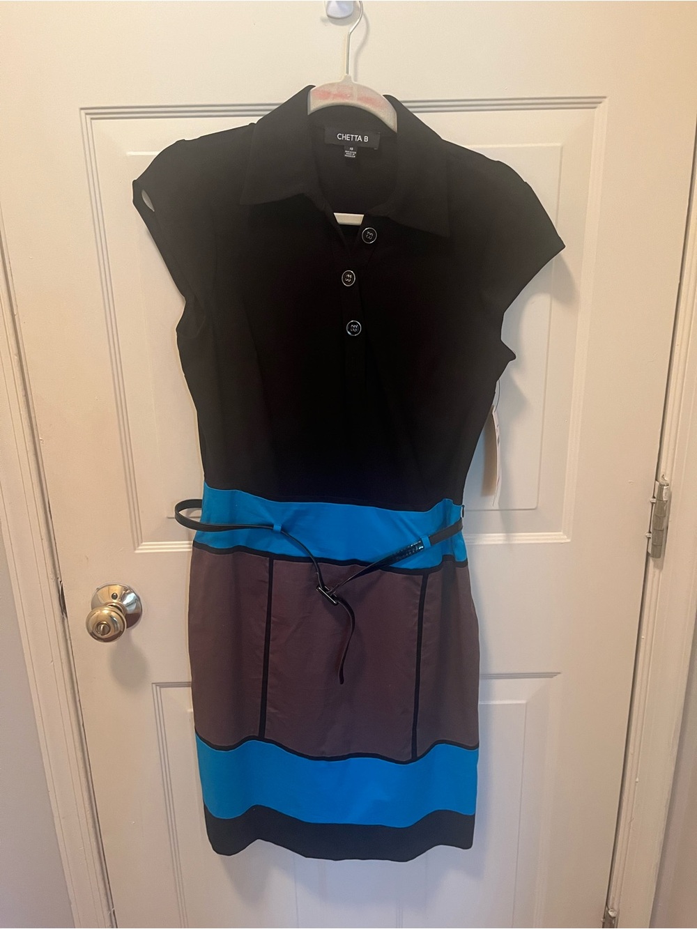 Chetta B Black Polo-Style Dress